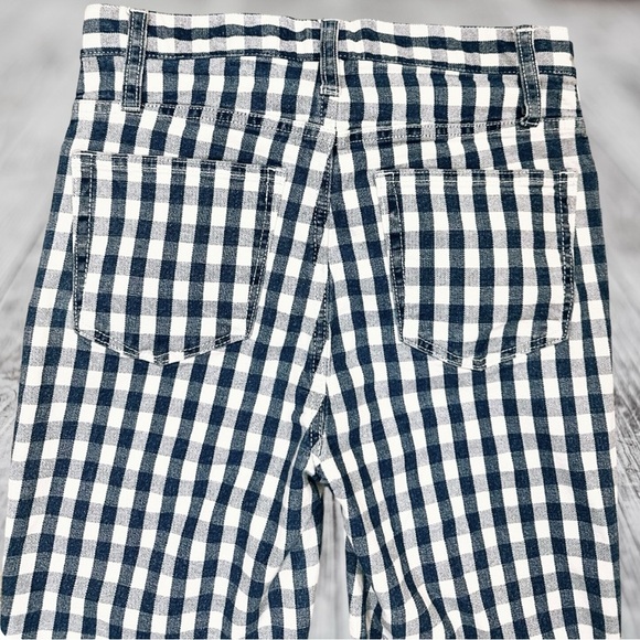 J. Crew ‘10” Vintage Straight Jean’ in Blue & White Gingham Size 27 - Picture 12 of 15